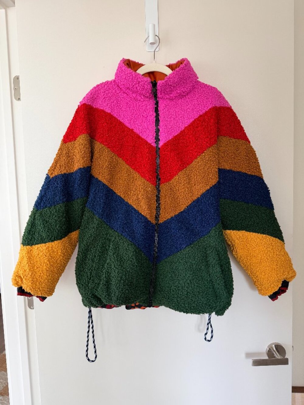 FARM Rio Mixed Macaw Reversible Puffer Jacket